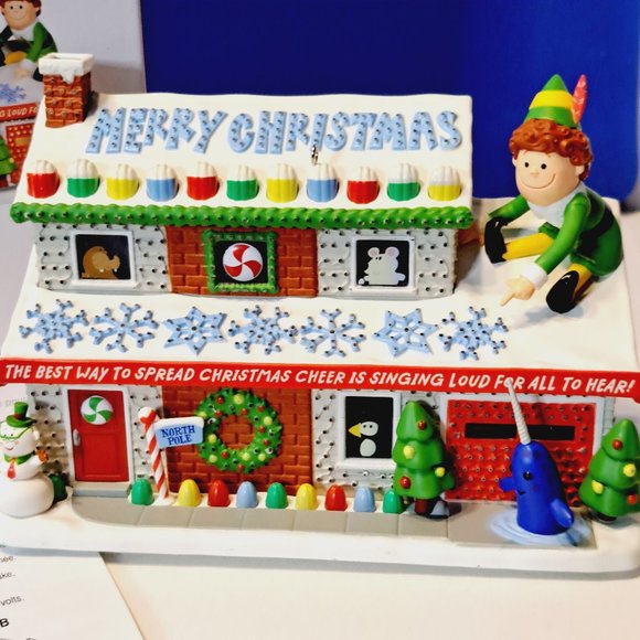 NIB-Hallmark 2023 Elf Crazy Christmas Cheer Light & Sound Ornament - Picture 6 of 8